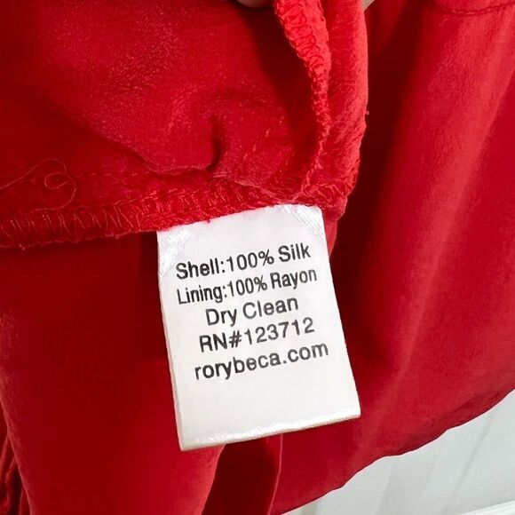 Rory Beca Loma Romper Shorts Silk Size Small - Picture 14 of 15